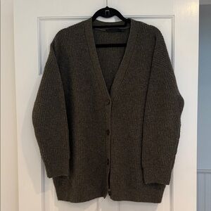 Jenni Kayne Coccoon Olive Cashmere Sweater